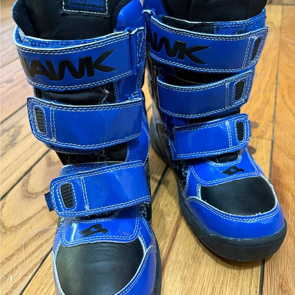 Tony Hawk Big Boy size 4 Kids Blue and Black snow Boots - Picture 1 of 3